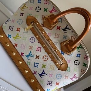 LOUIS VUITTON Alma White Takashi Murakami